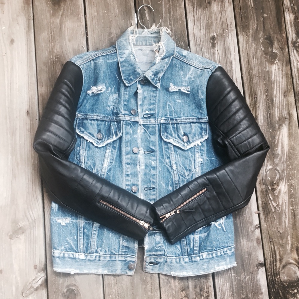 Biker motorcycle denim Vest